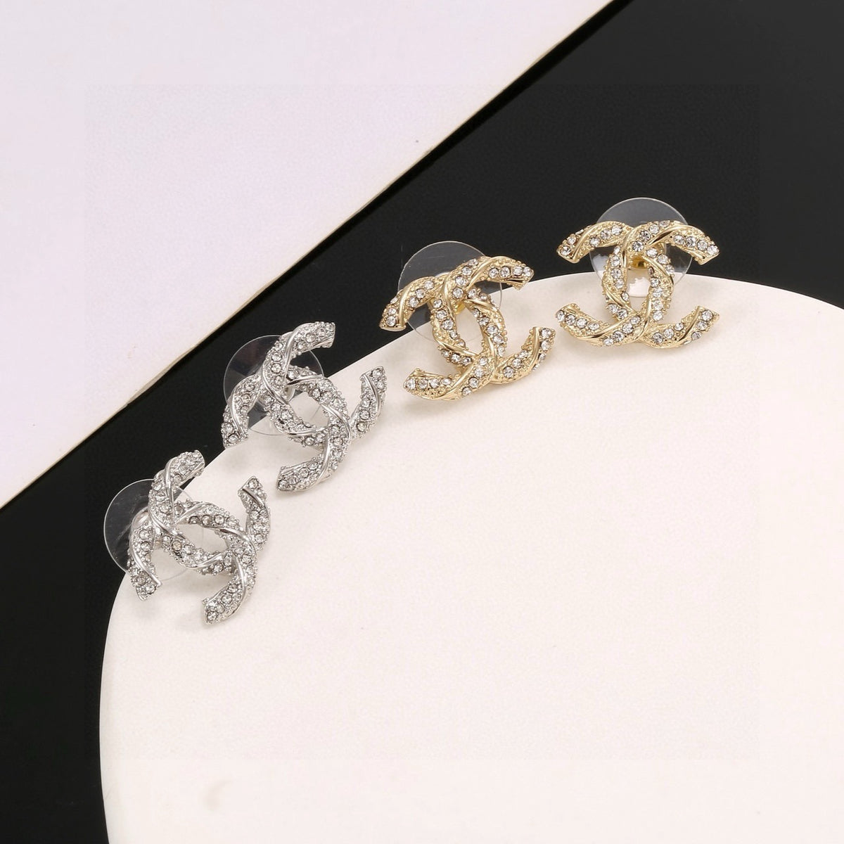 silver sterling silver elegant Drop Earrings for women - alternate angle view 5