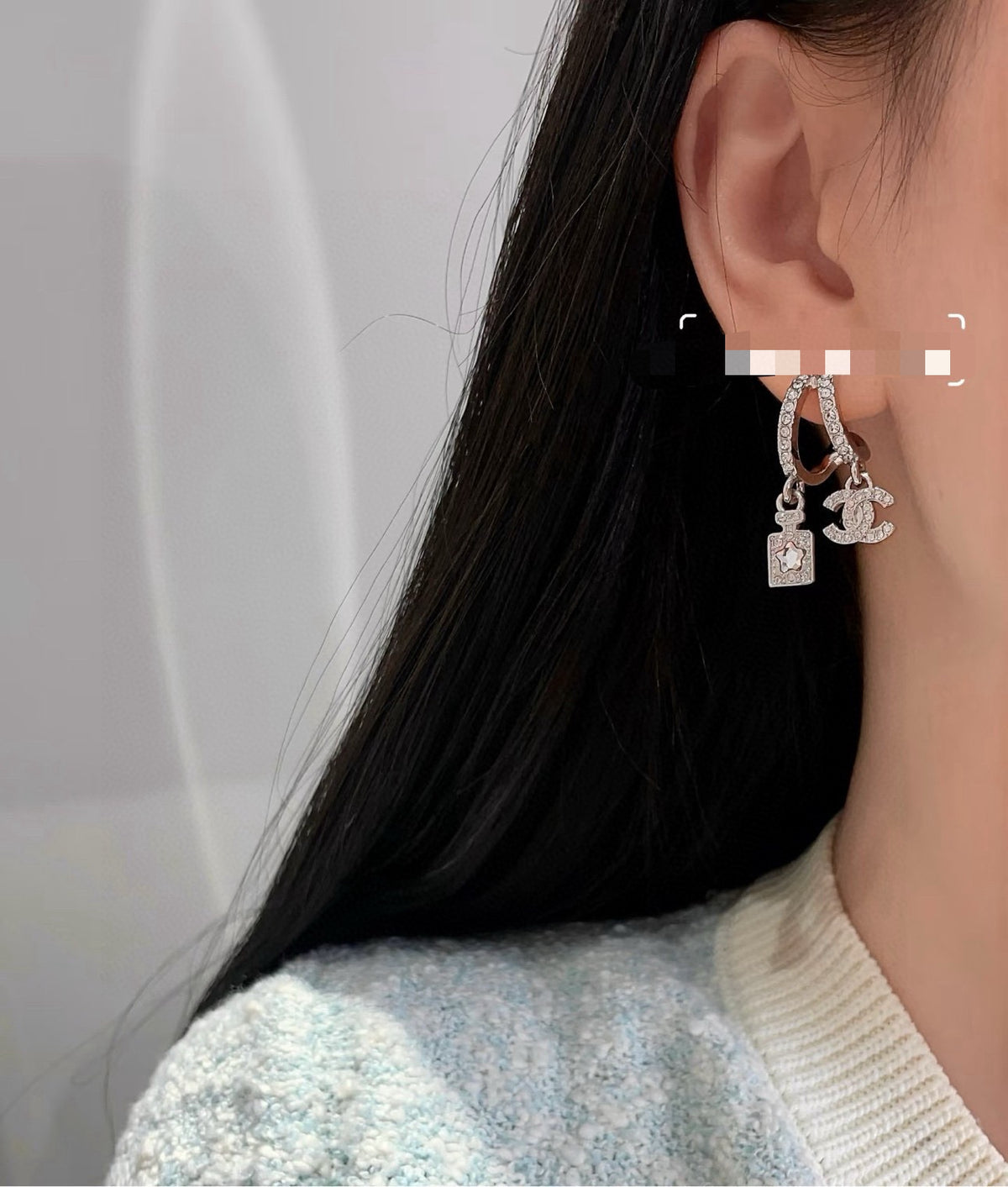 floral Drop Earrings for women - alternate angle view 5