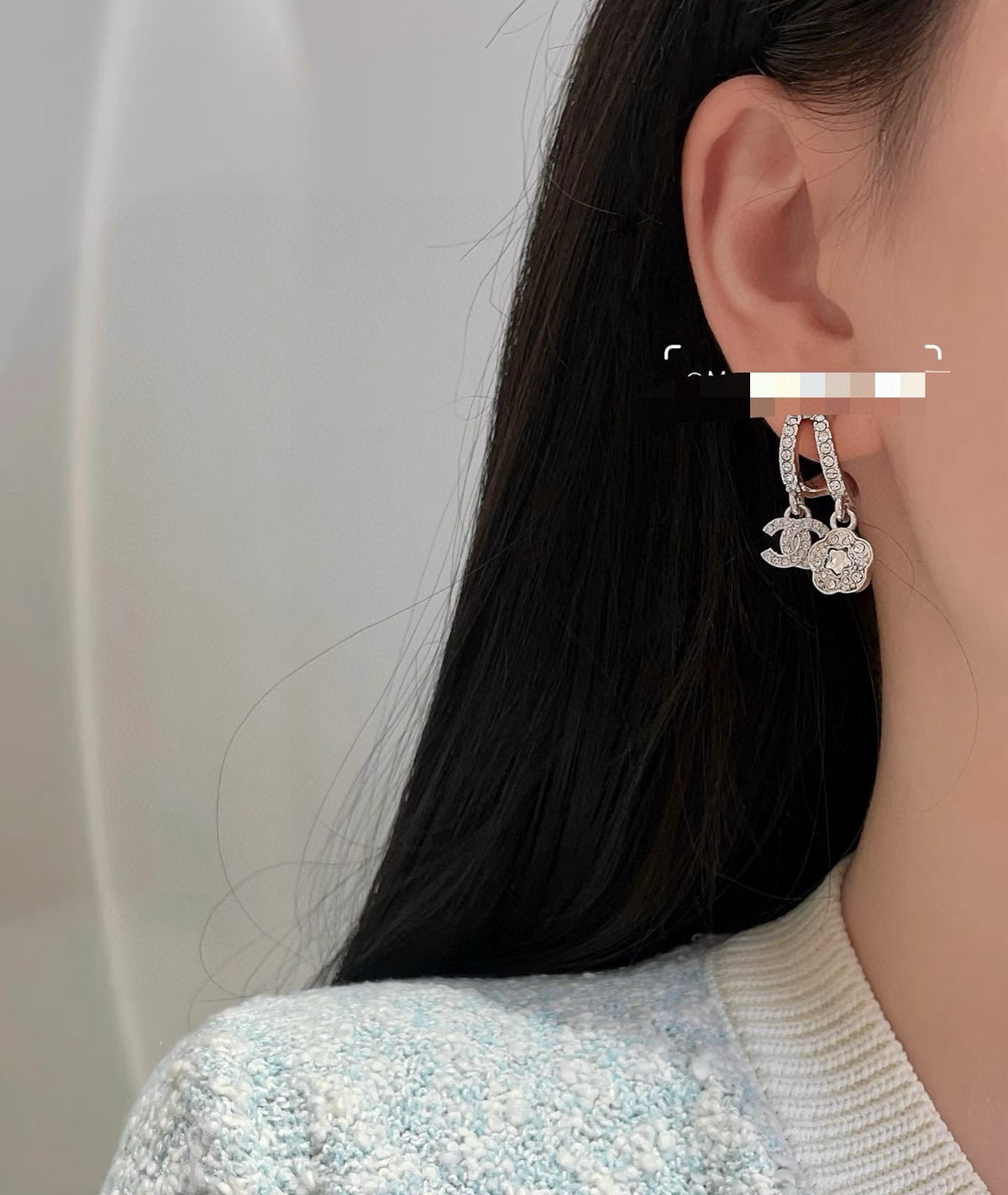 floral Drop Earrings for women - alternate angle view 6