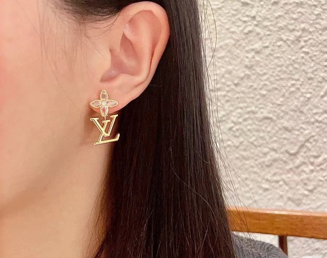 elegant Stud Earrings for women - alternate angle view 3