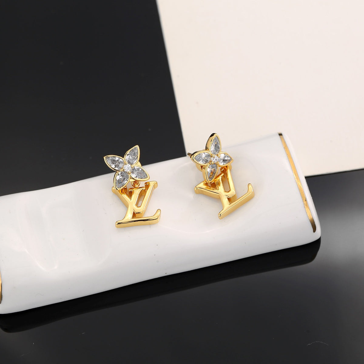 elegant Stud Earrings for women - alternate angle view 4