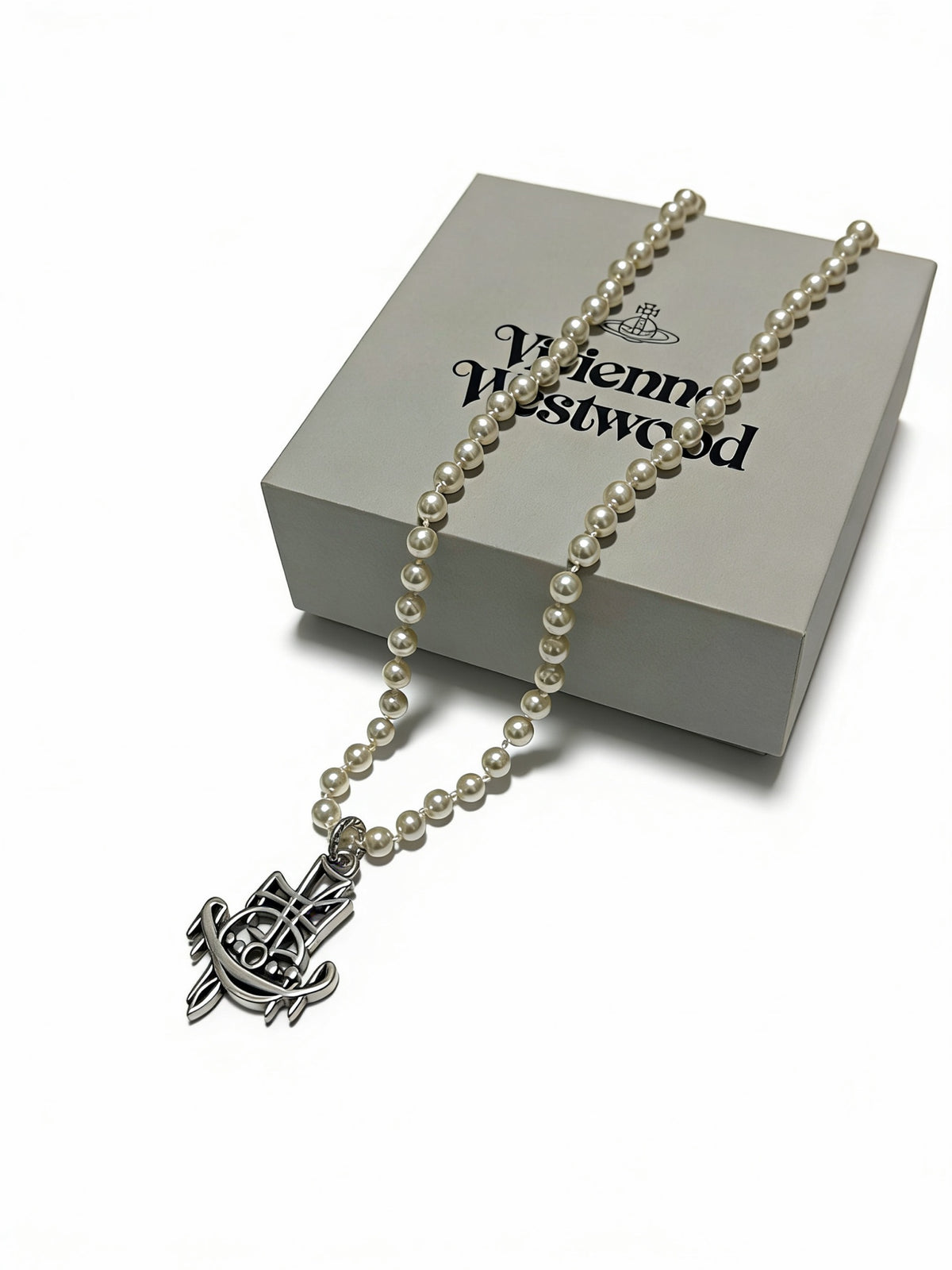 pearl Necklace for men - alternate angle view 2