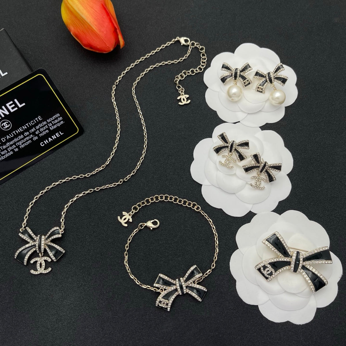 pearl butterfly Stud Earrings for women - alternate angle view 8
