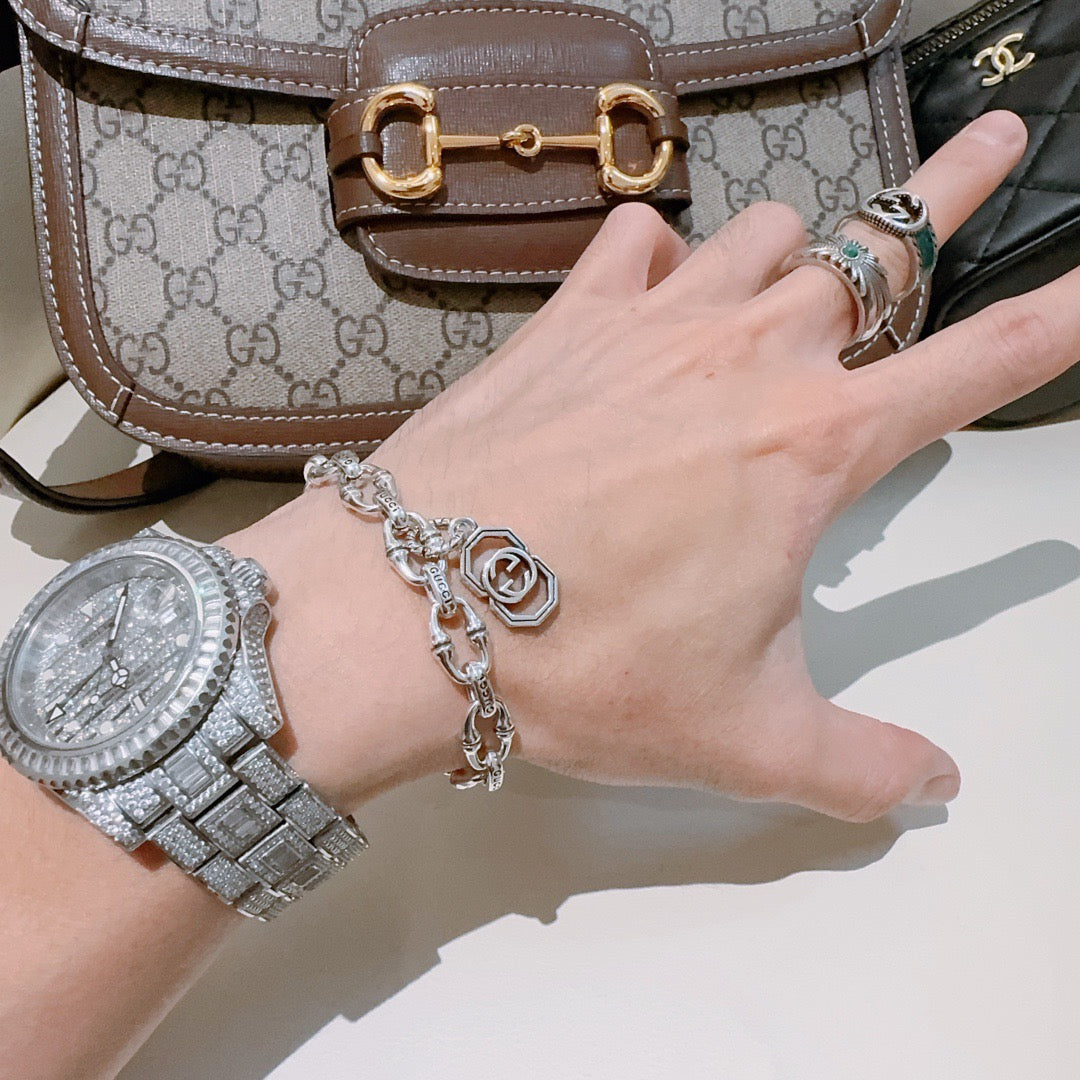 floral Bracelet for men - alternate angle view 6