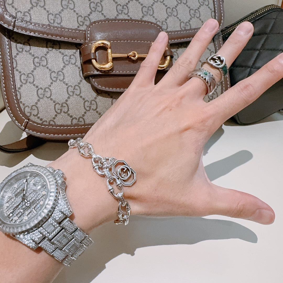 floral Bracelet for men - alternate angle view 9