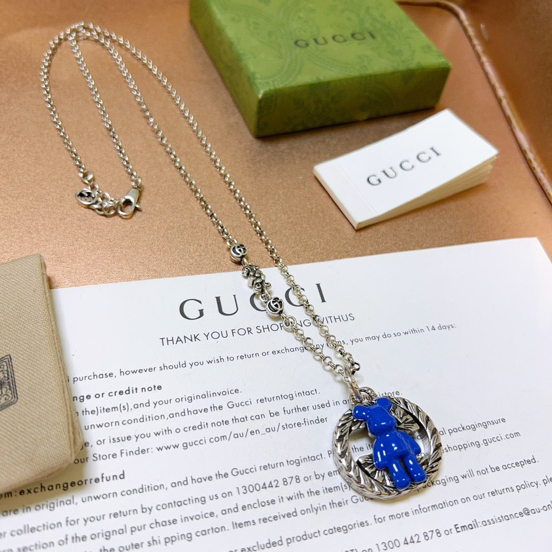 antique double g Necklace for women - alternate angle view 8
