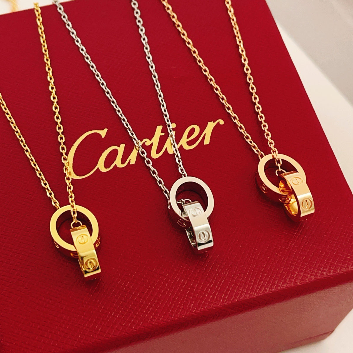 silver brass luxury Necklace for women - alternate angle view 9