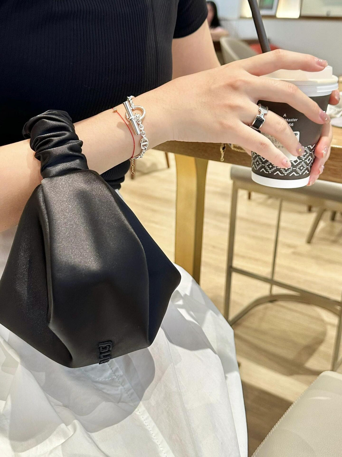 silver brass luxury Bracelet for women - alternate angle view 8
