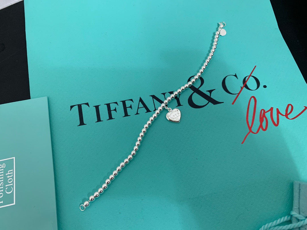 gold 925 sterling silver heart Bracelet for women - alternate angle view 2