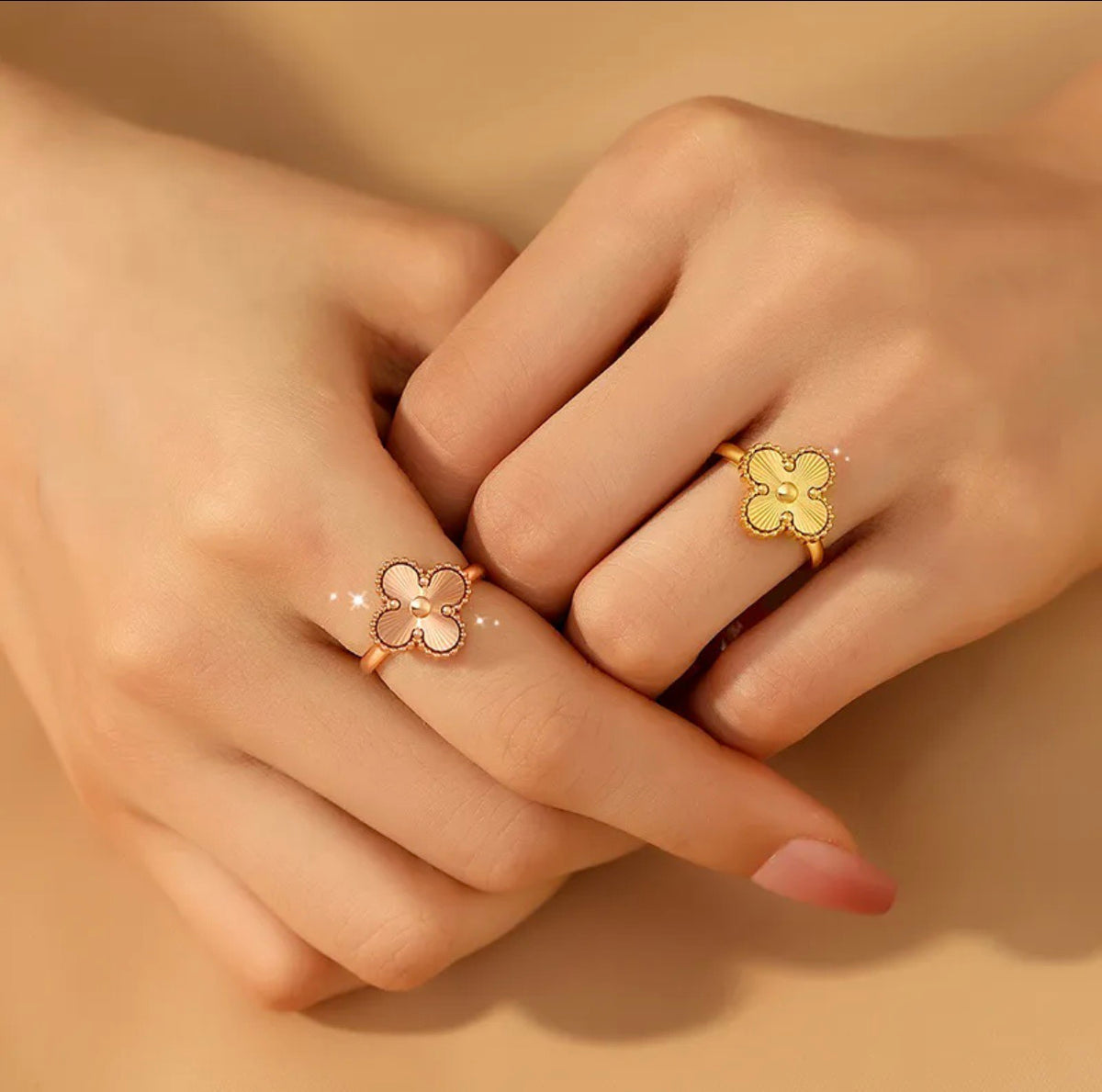 gold brass luxury Ring for women - alternate angle view 8