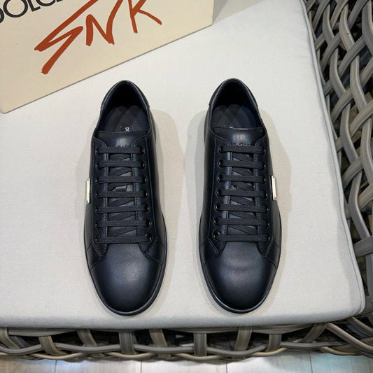 Dolce & Gabbana DG Men's Casual Sneakers with Signature Metal Buckle