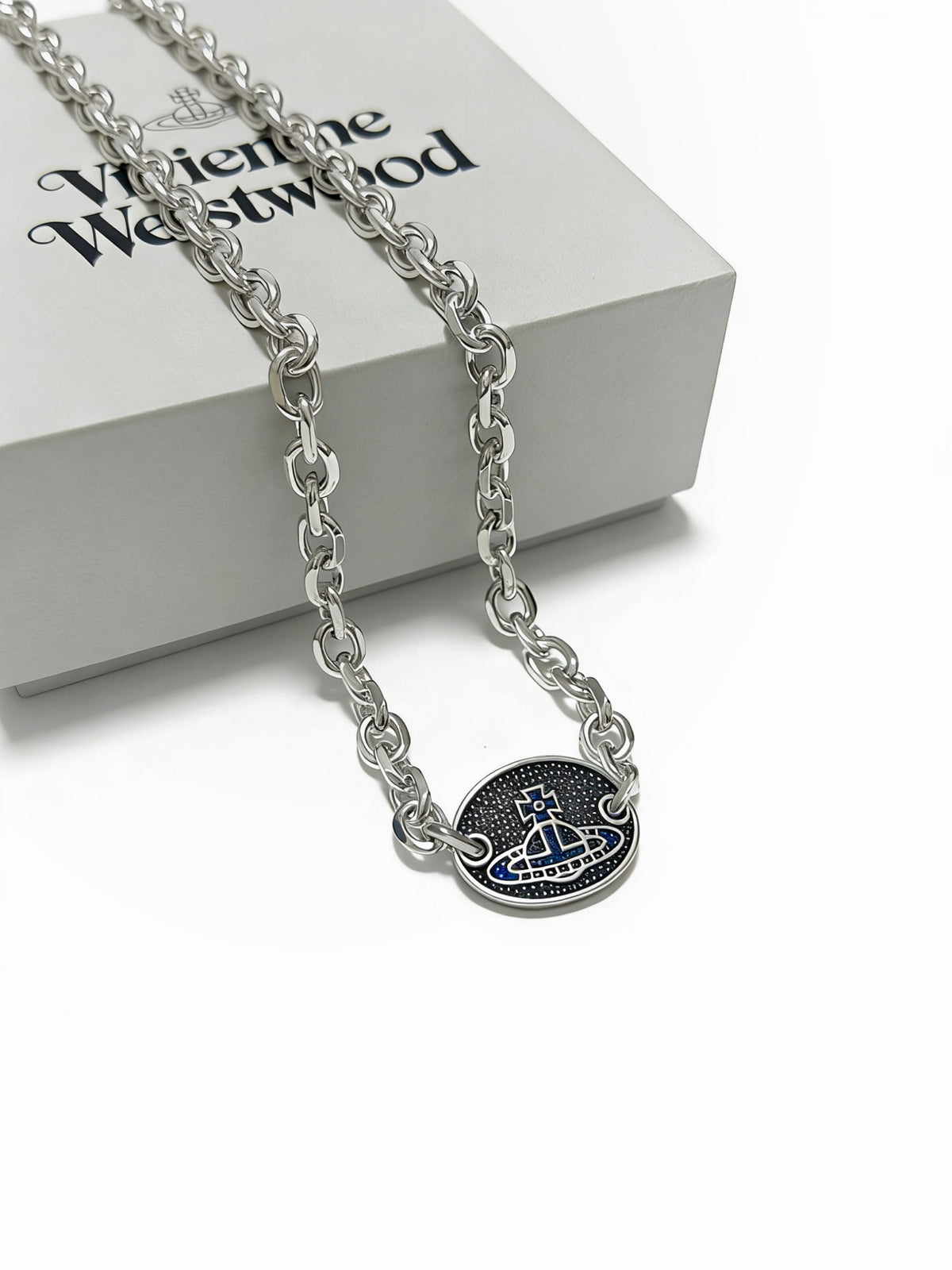 minimalist Necklace for men - alternate angle view 2