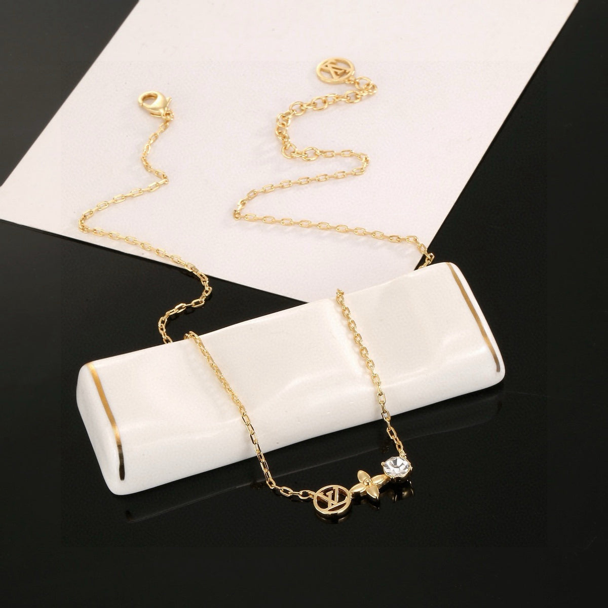 letter Necklace for women - alternate angle view 4