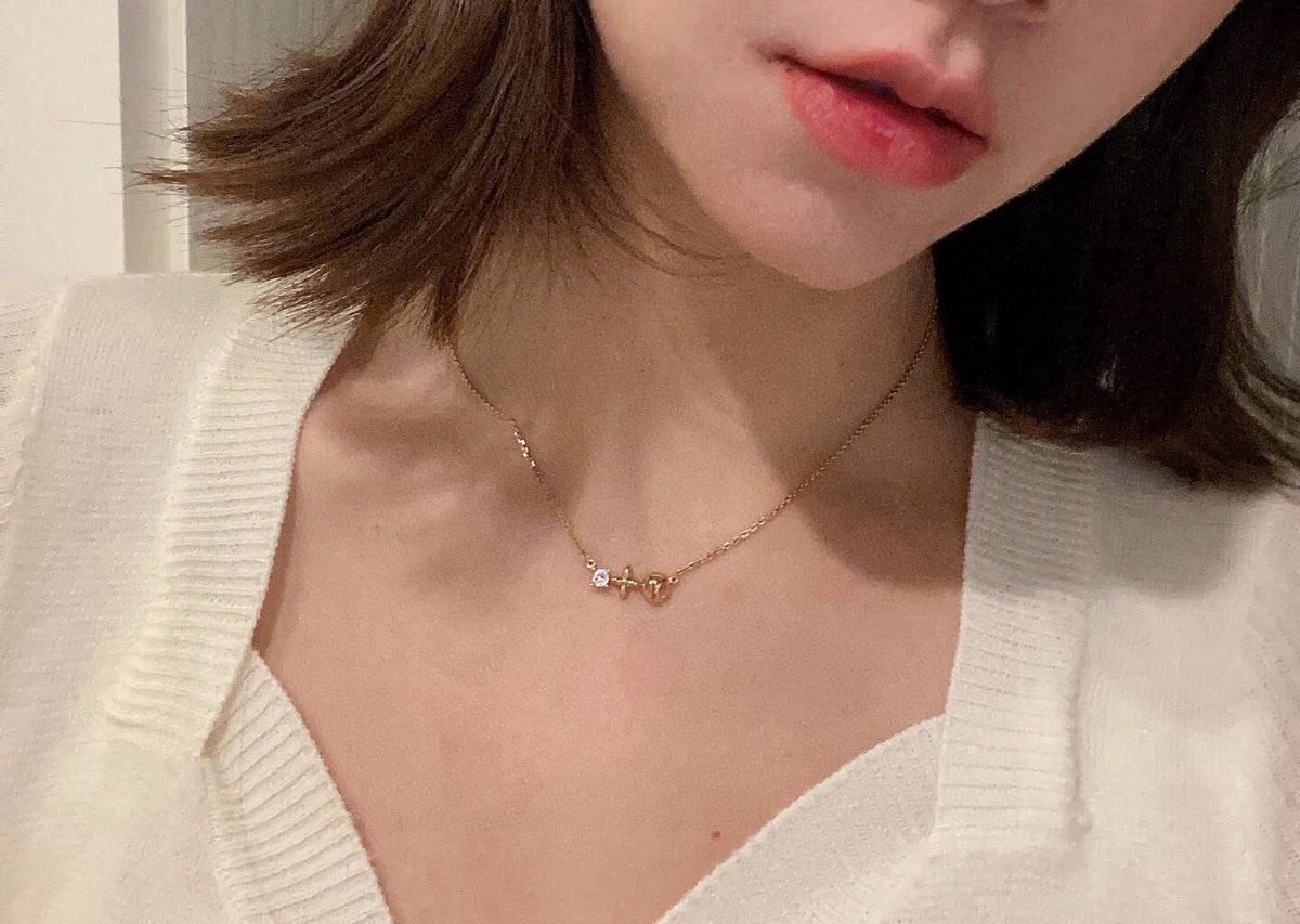 letter Necklace for women - alternate angle view 6