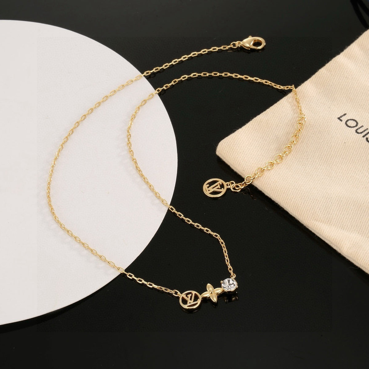 letter Necklace for women - alternate angle view 3