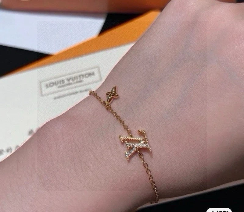 letter Bracelet for women - alternate angle view 2
