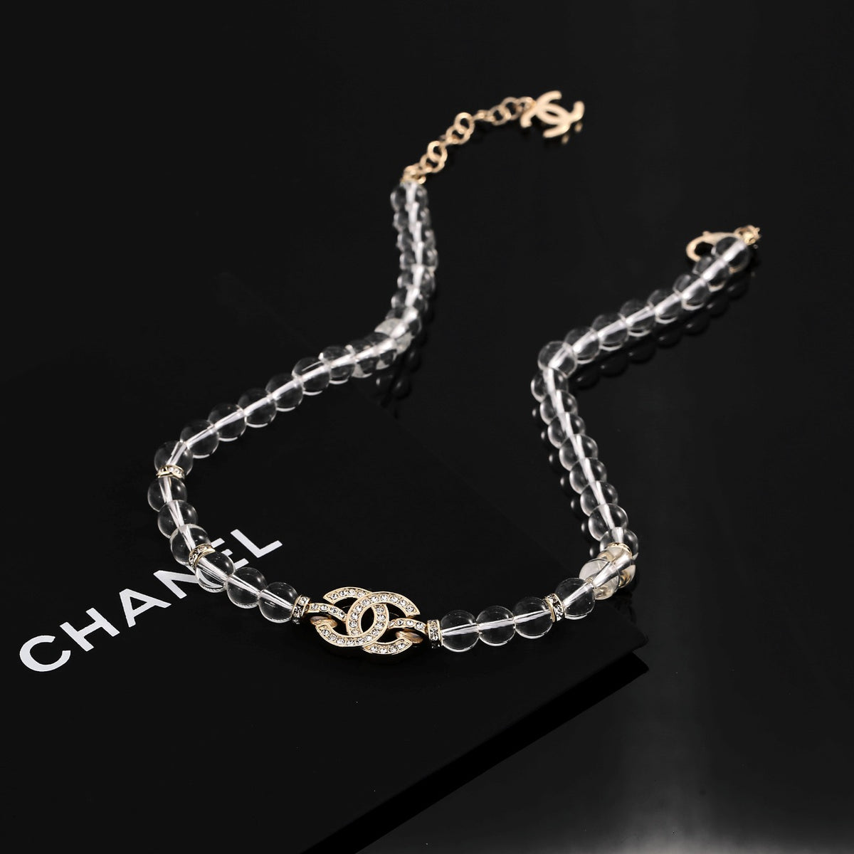 acrylic letter Necklace for women - product detail view