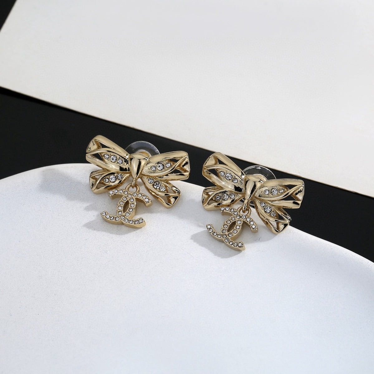 butterfly Drop Earrings for women - alternate angle view 2