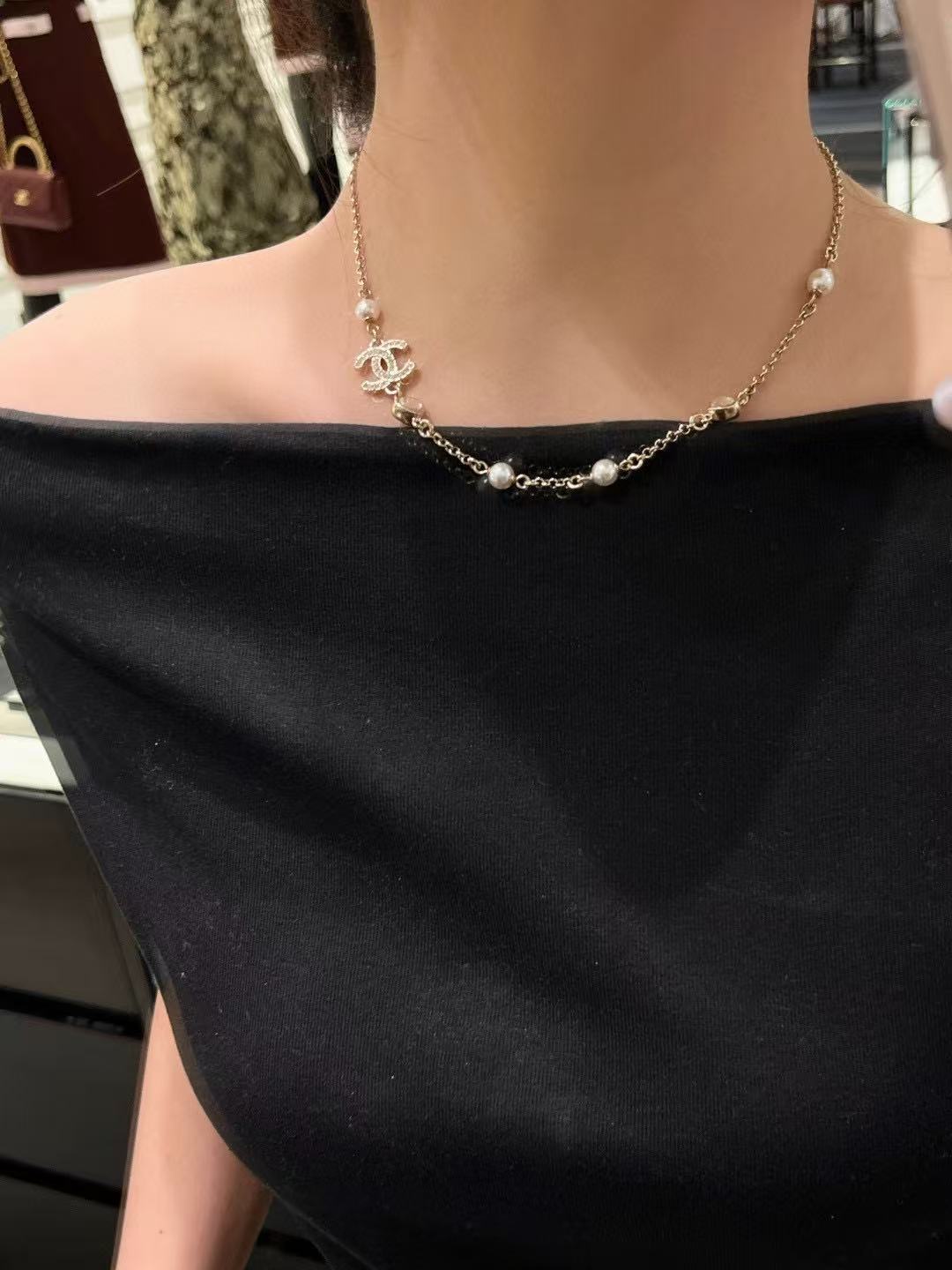 minimalist Necklace for women - alternate angle view 6