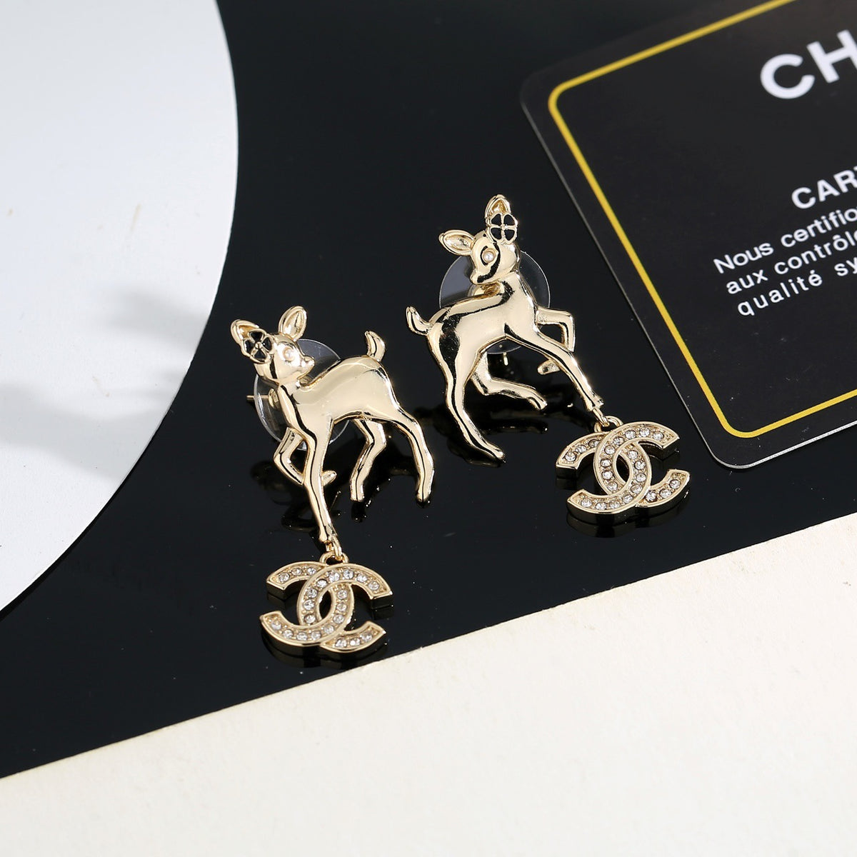 luxury Drop Earrings for women - alternate angle view 2