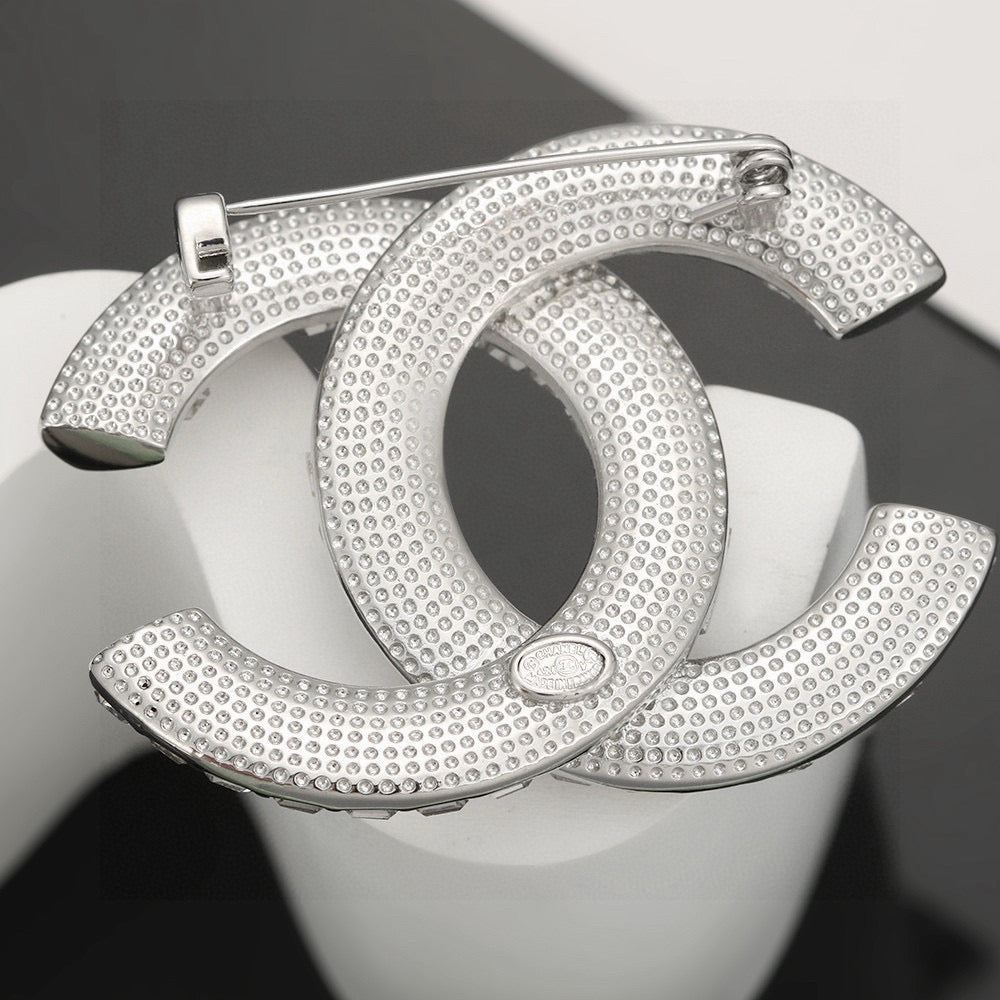 silver sterling silver elegant Brooch for women - alternate angle view 3