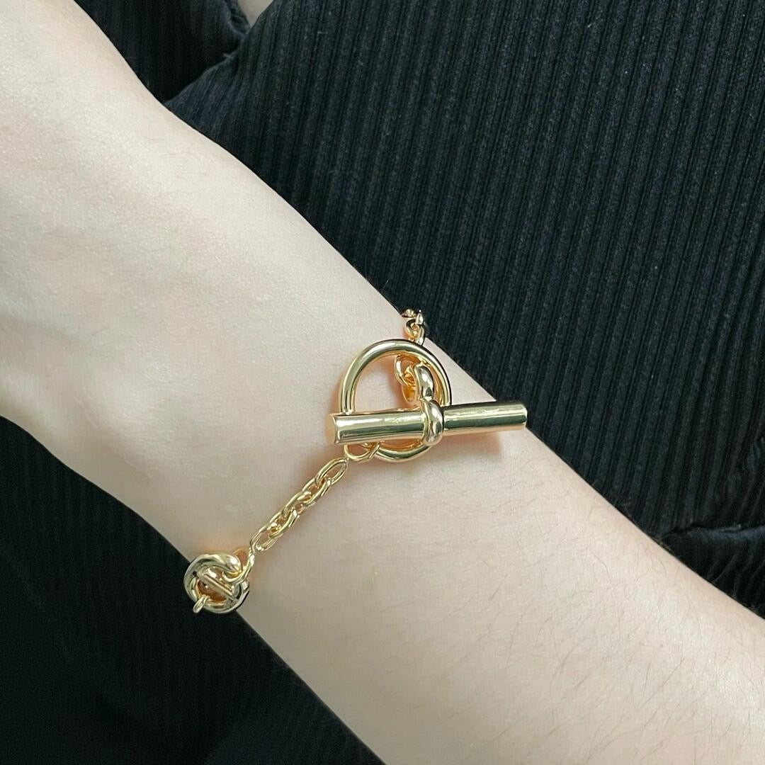 gold brass luxury Bracelet for women - alternate angle view 7