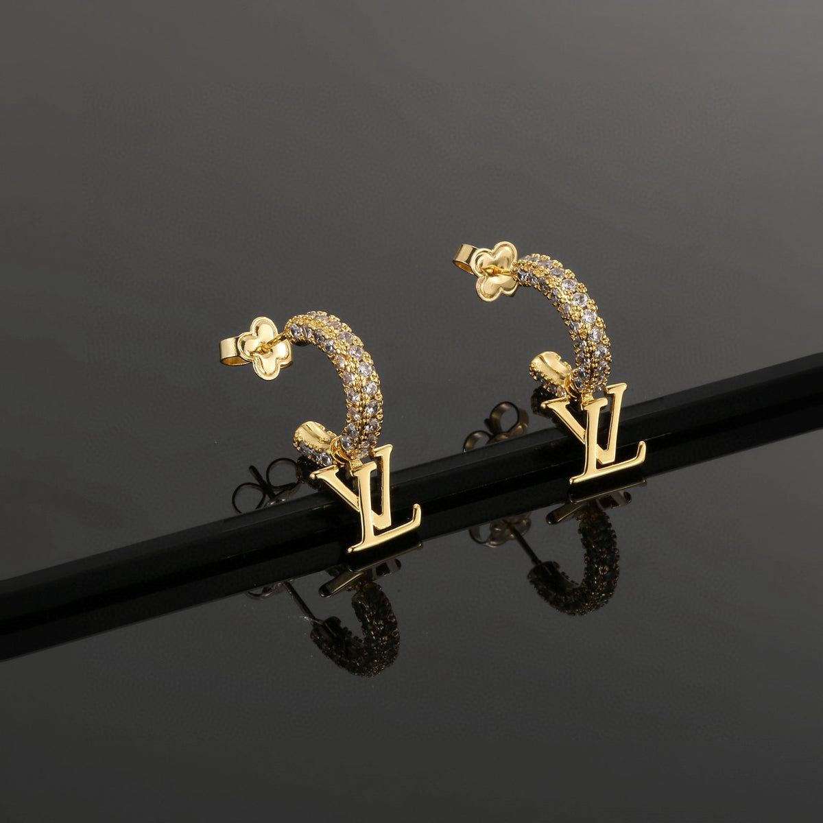 minimalist Stud Earrings for women - alternate angle view 7