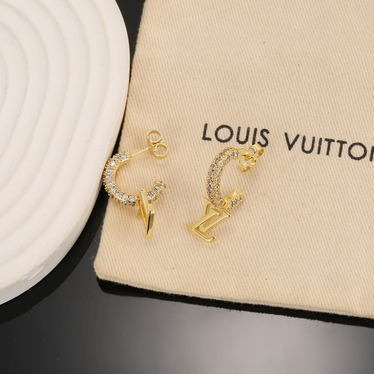 minimalist Stud Earrings for women - alternate angle view 6