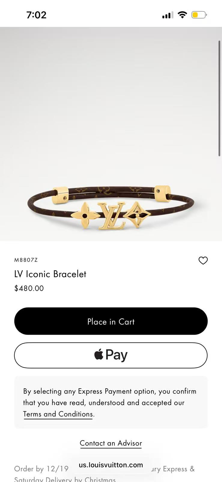 gold genuine leather delicate Bracelet for men - product detail view