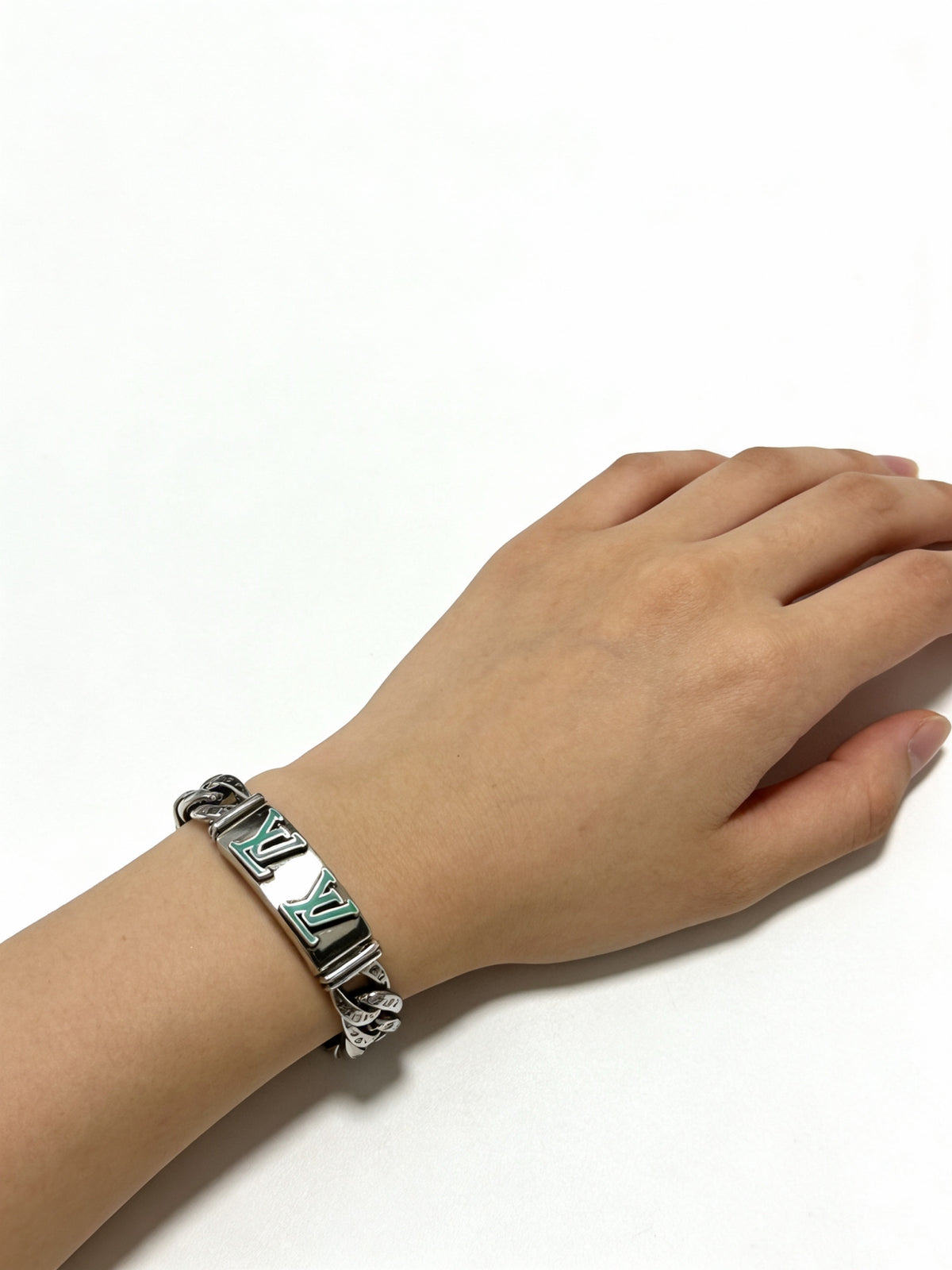 antique chain Bracelet for men - alternate angle view 6