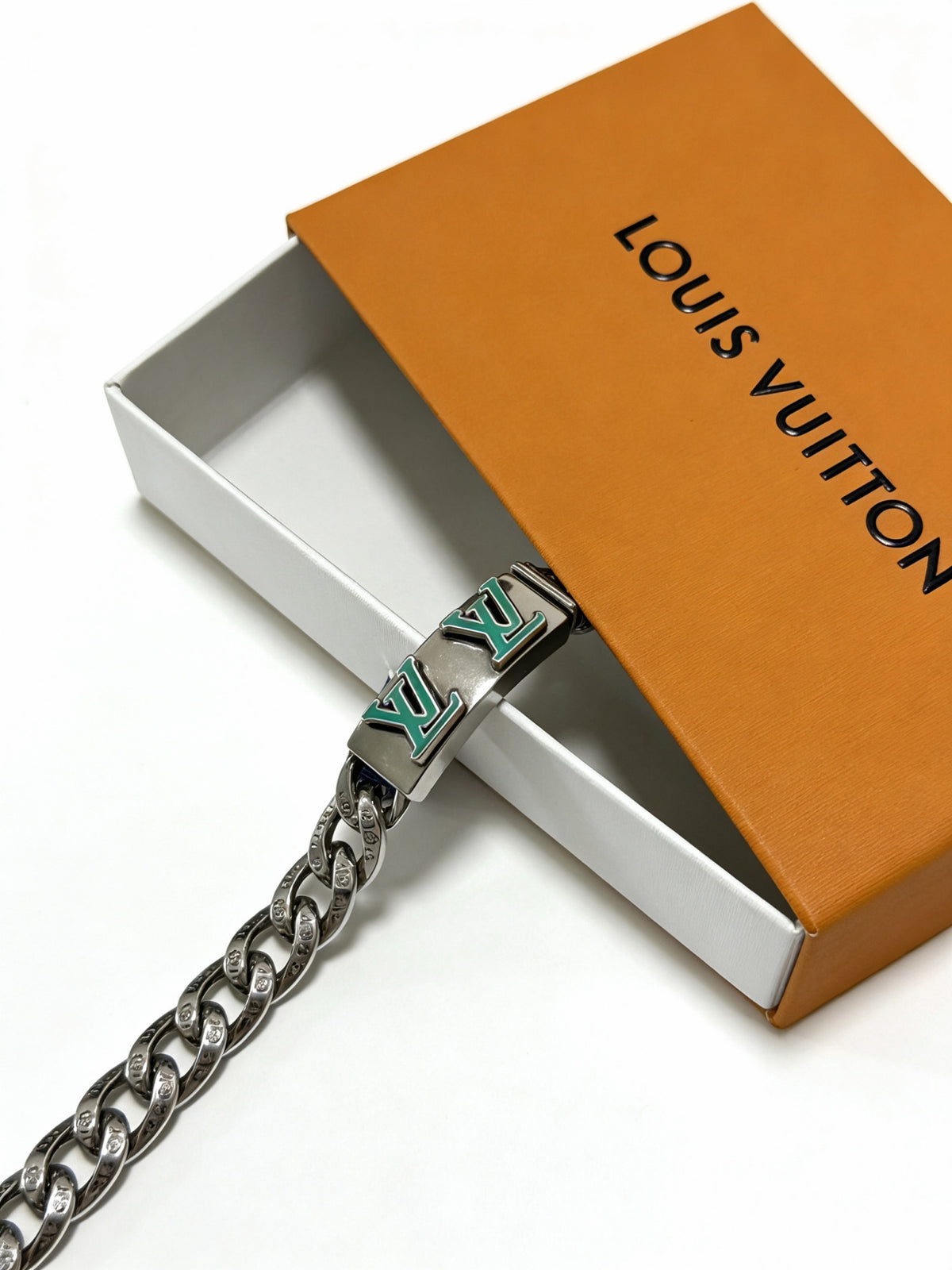 antique chain Bracelet for men - alternate angle view 5