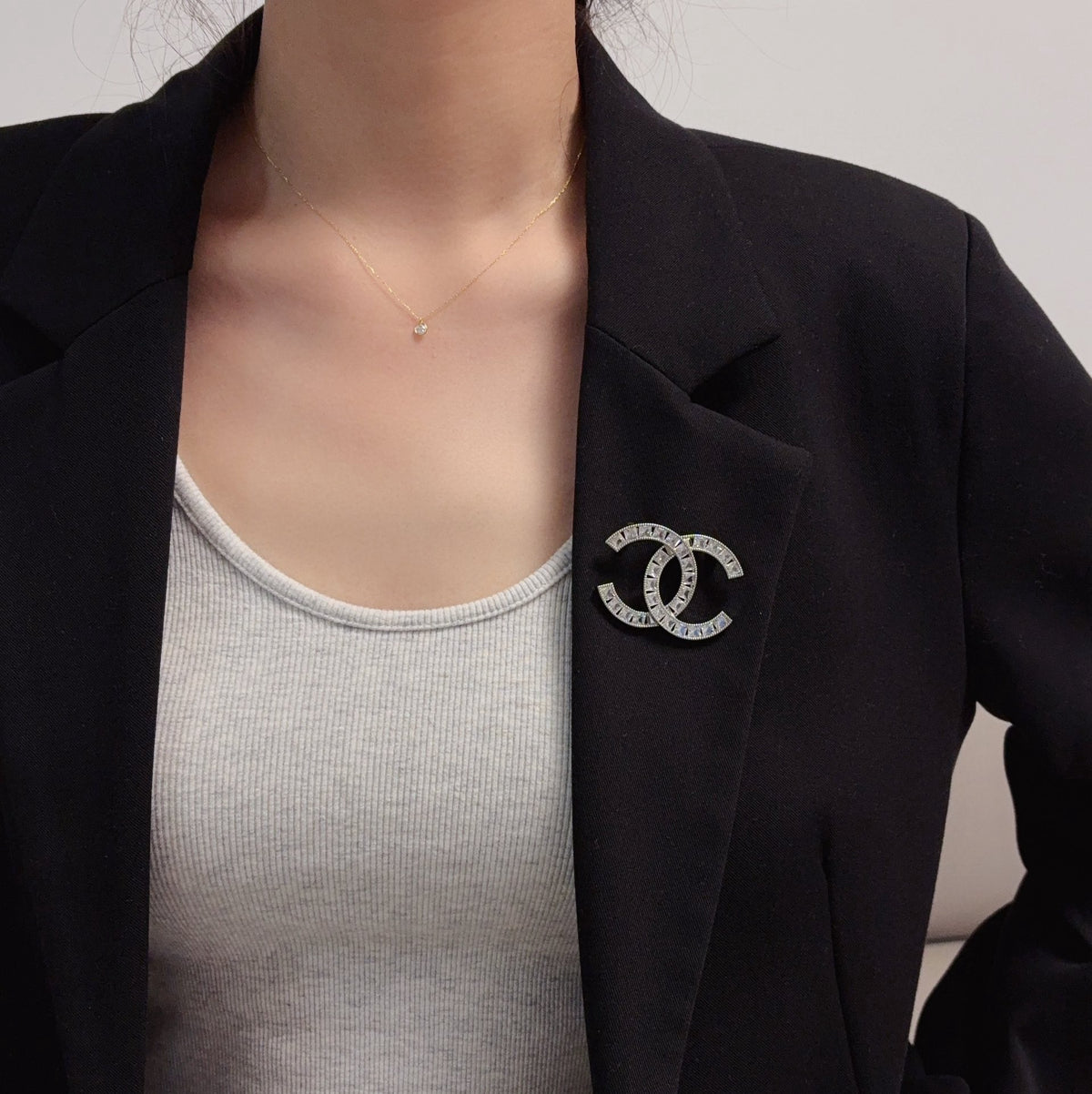 silver crystal Suit for men and women - alternate angle view 2