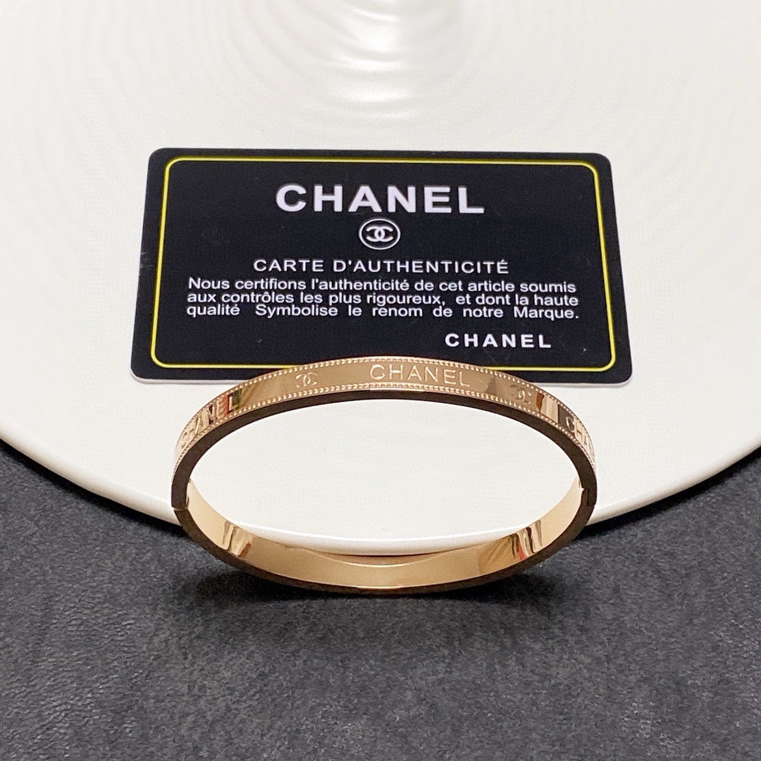 rose gold rose Bangle for women - alternate angle view 6