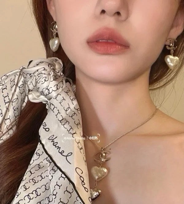 light gold luxury Drop Earrings for women - alternate angle view 7