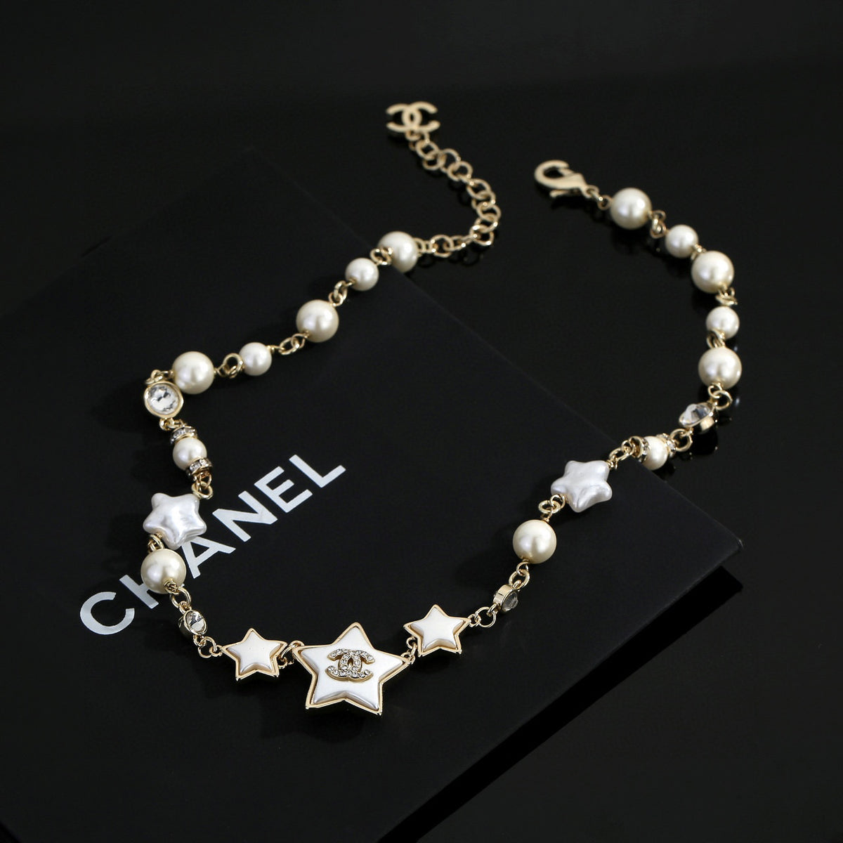 resin letter Necklace for women - product detail view