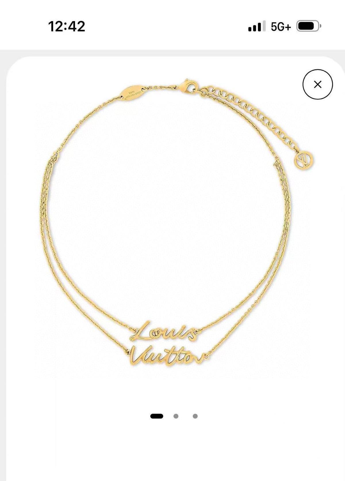 letter Necklace for women - alternate angle view 2