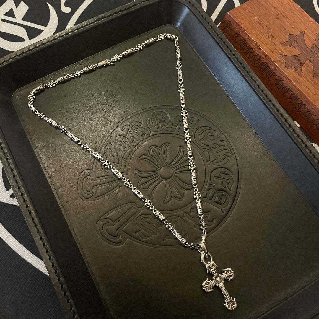 antique cross Pendant for men - alternate angle view 7