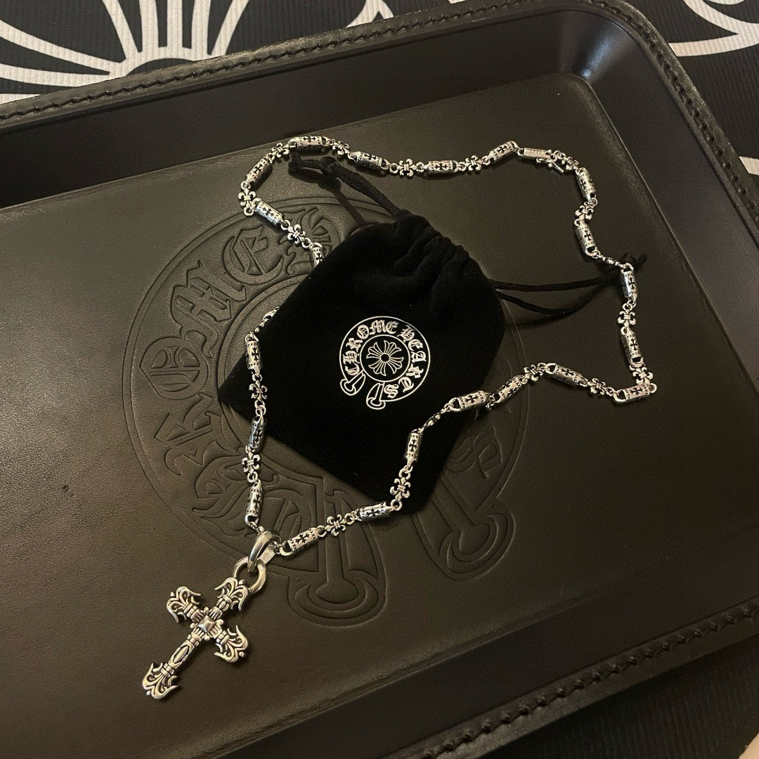 antique cross Pendant for men - alternate angle view 8