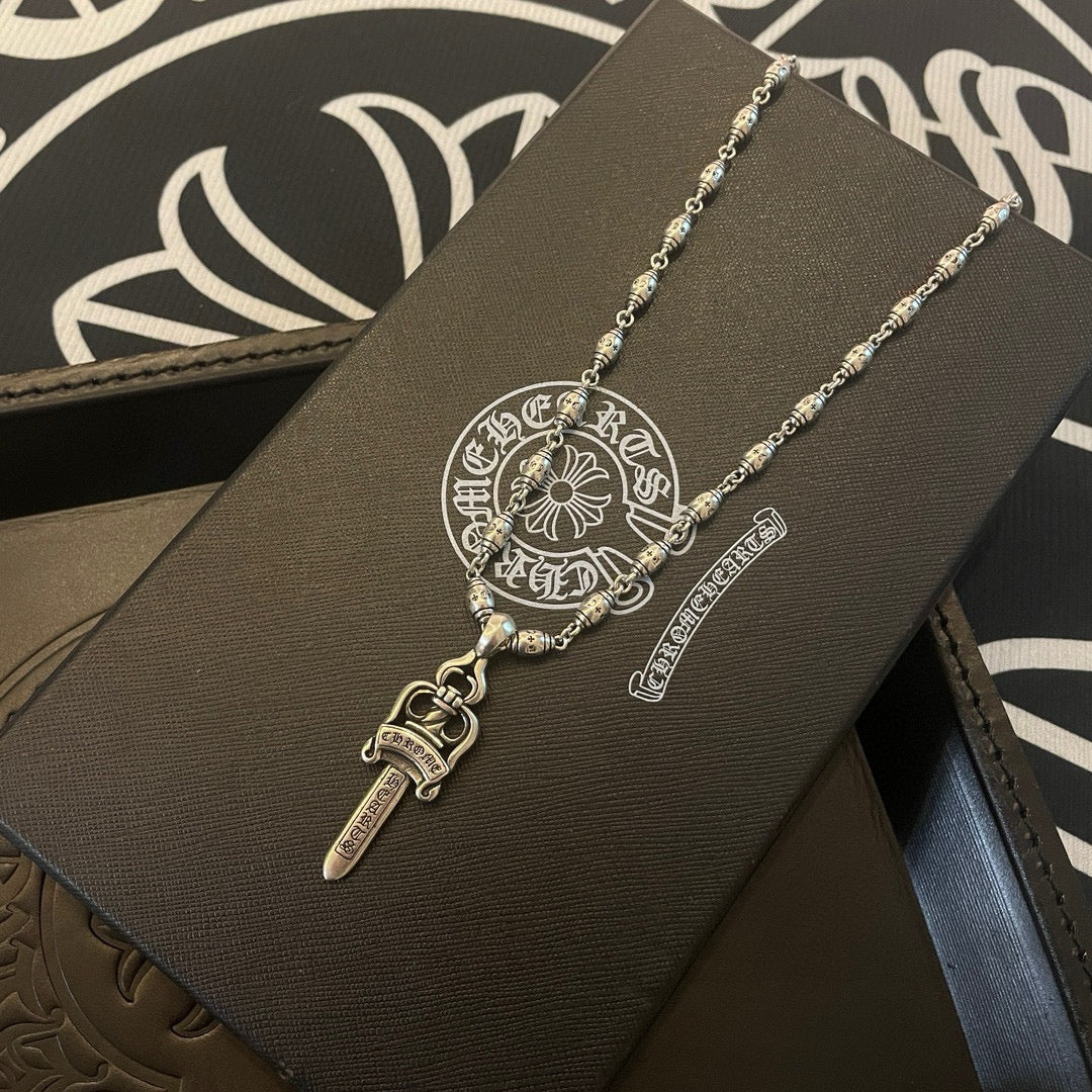 antique cross Pendant for men - alternate angle view 2