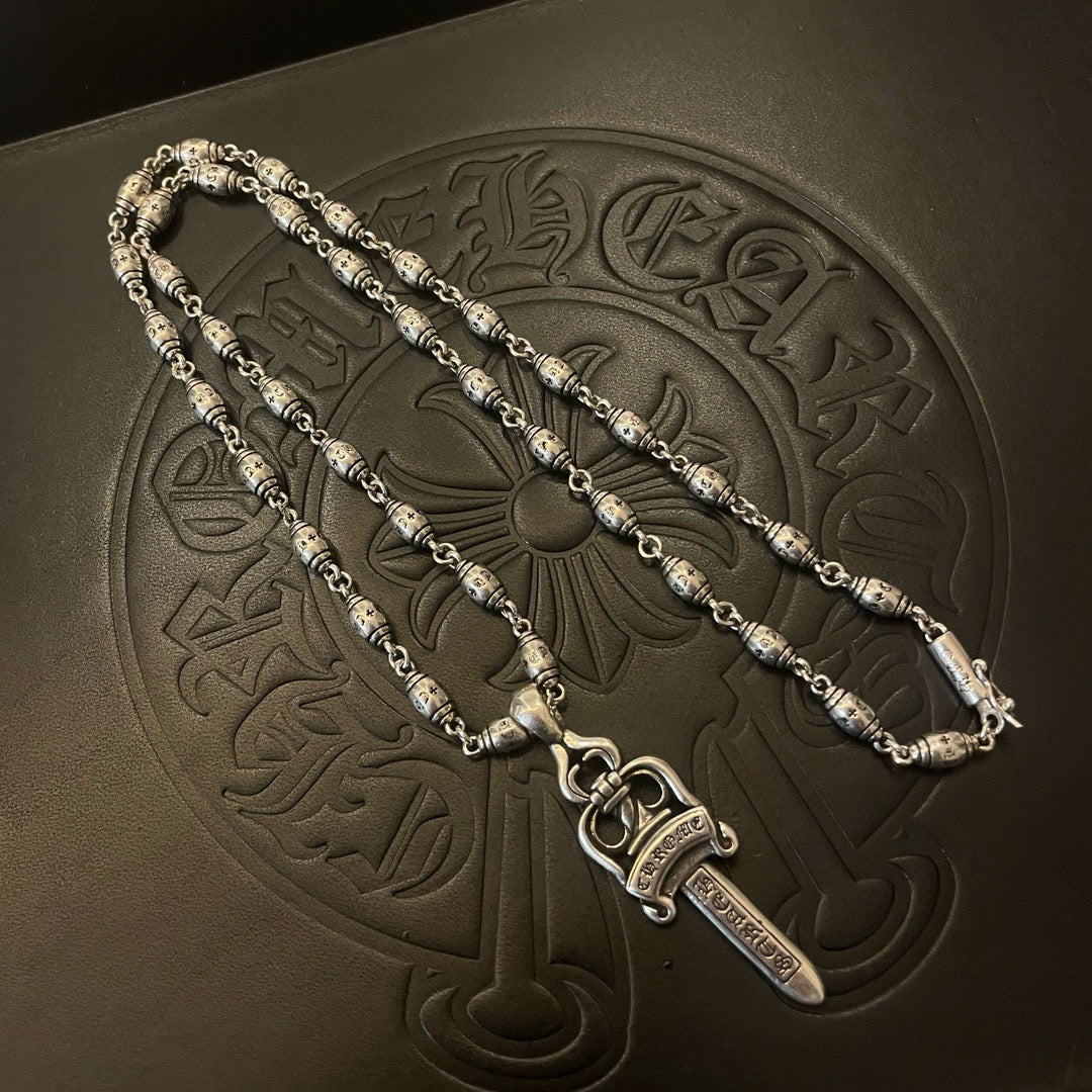 antique cross Pendant for men - alternate angle view 7