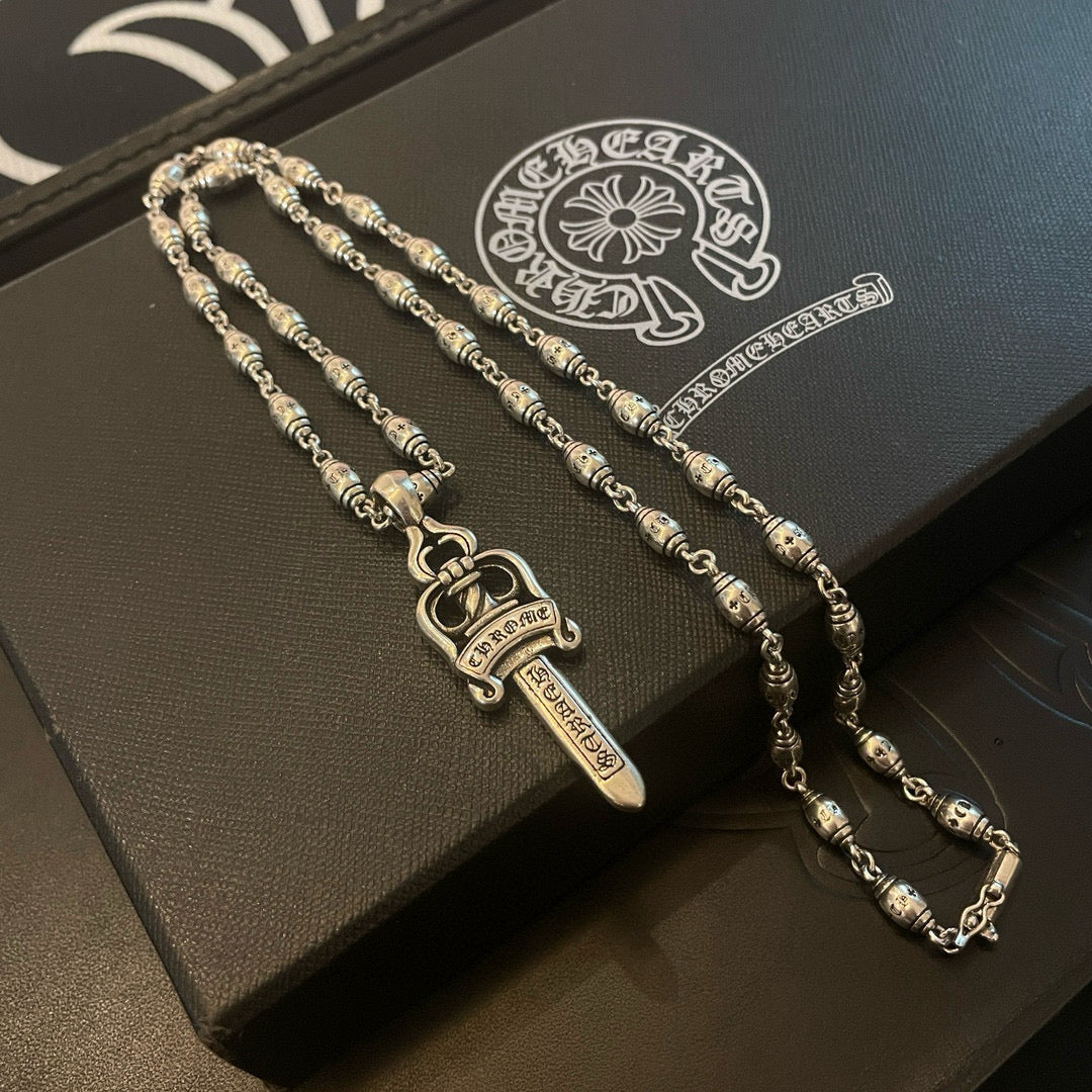 antique cross Pendant for men - alternate angle view 3