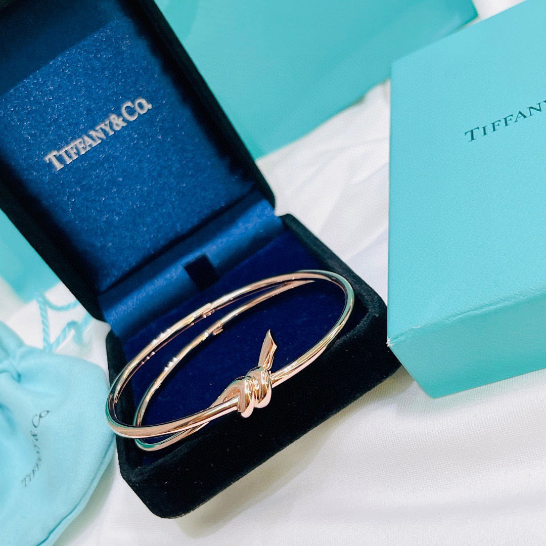 rose gold rose Bangle for women - alternate angle view 7