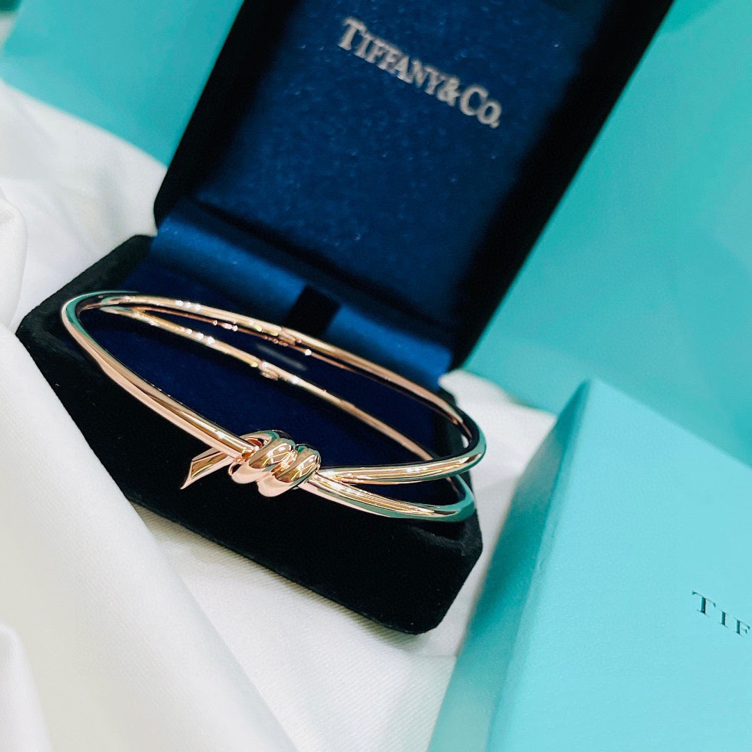 rose gold rose Bangle for women - product detail view