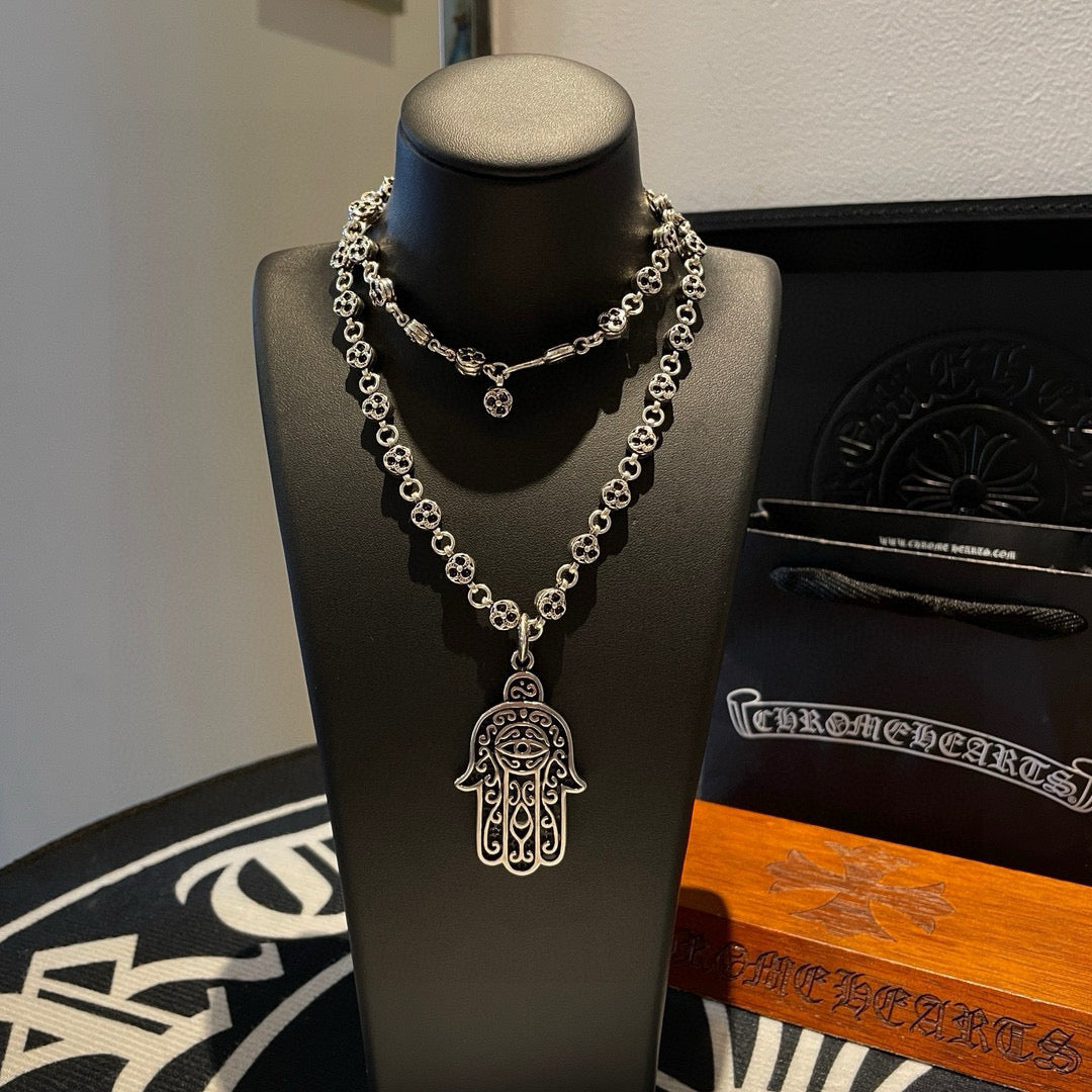 antique cross Pendant for men - alternate angle view 2