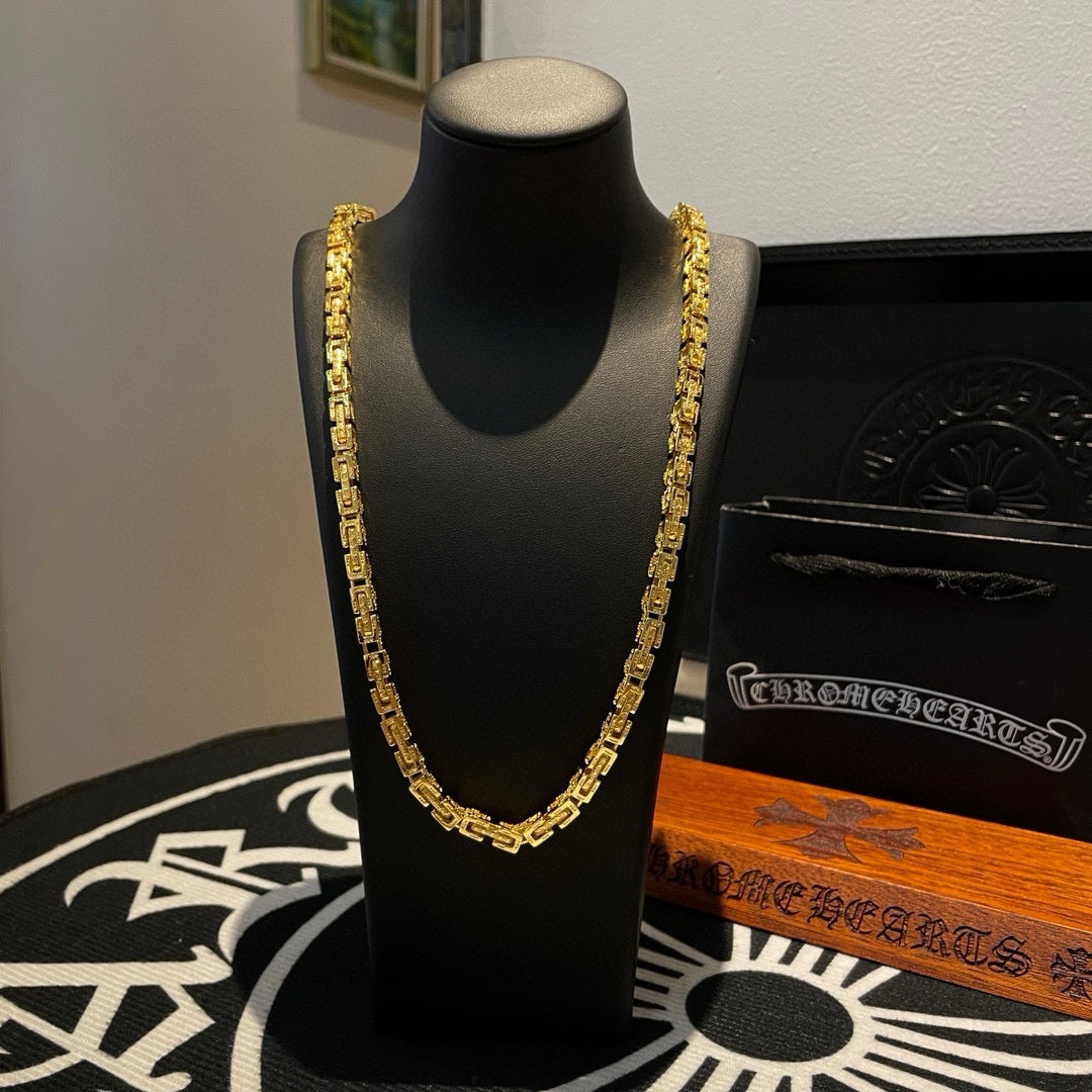 antique cross Necklace for men - product detail view