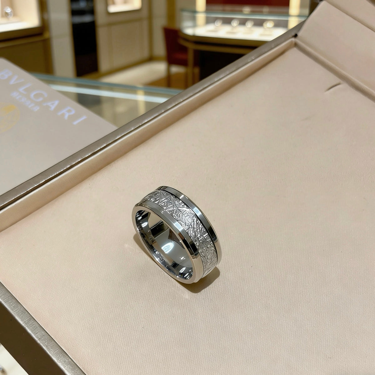 gold minimalist Ring for men - alternate angle view 9