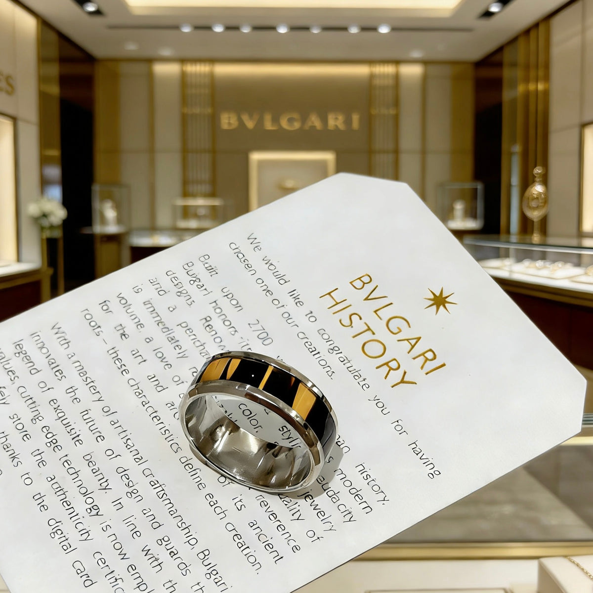 gold minimalist Ring for men - alternate angle view 9