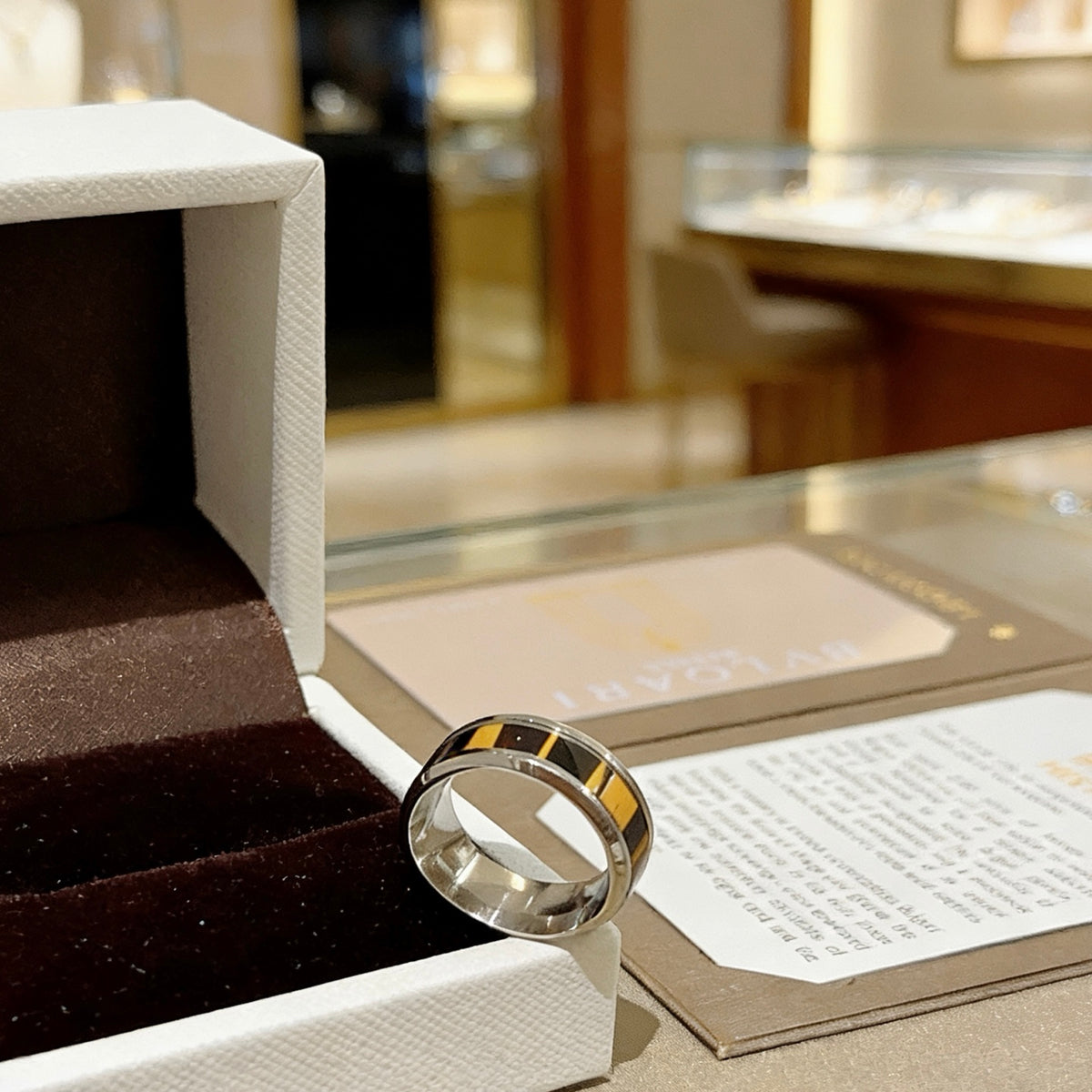 gold minimalist Ring for men - alternate angle view 7