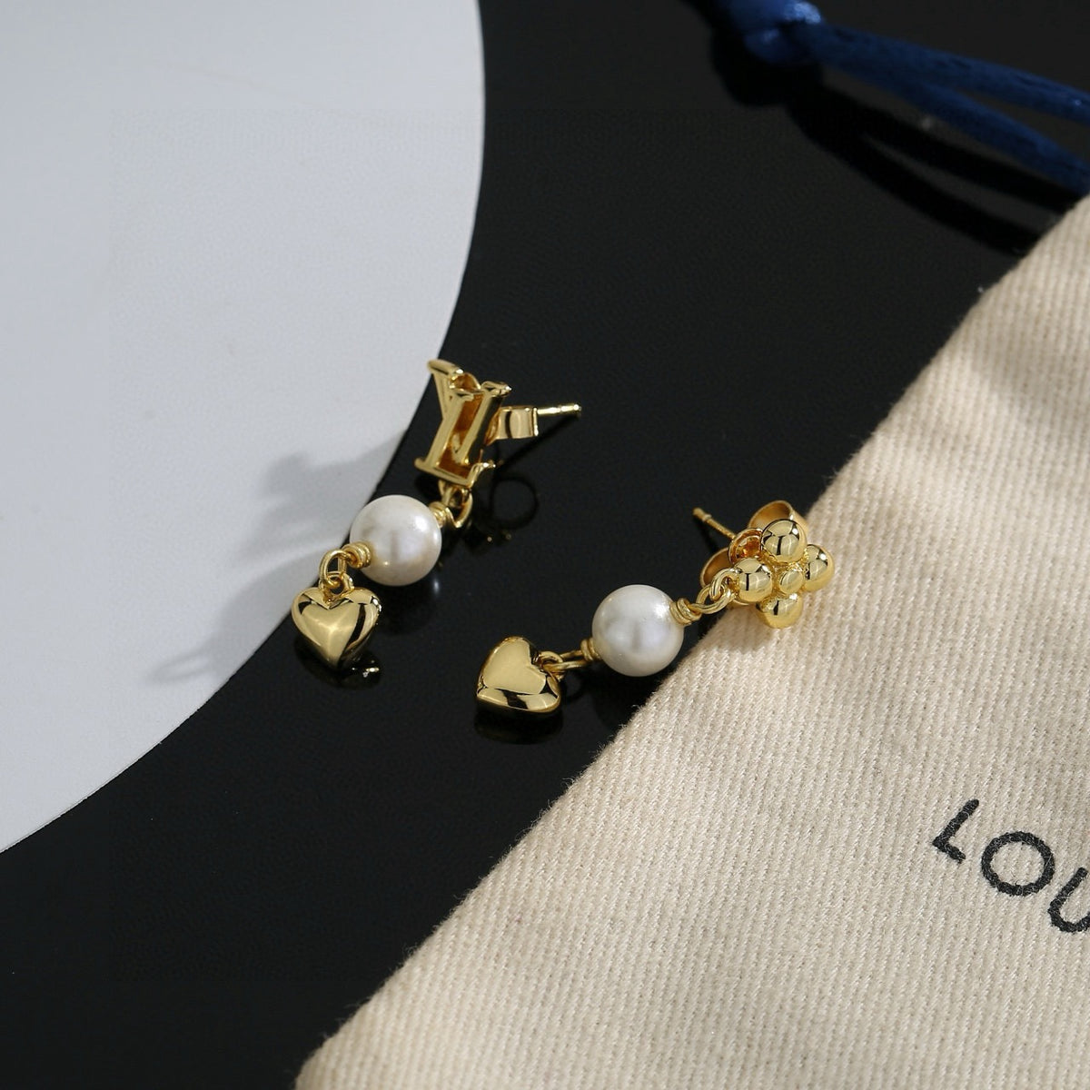 minimalist Stud Earrings for women - alternate angle view 6