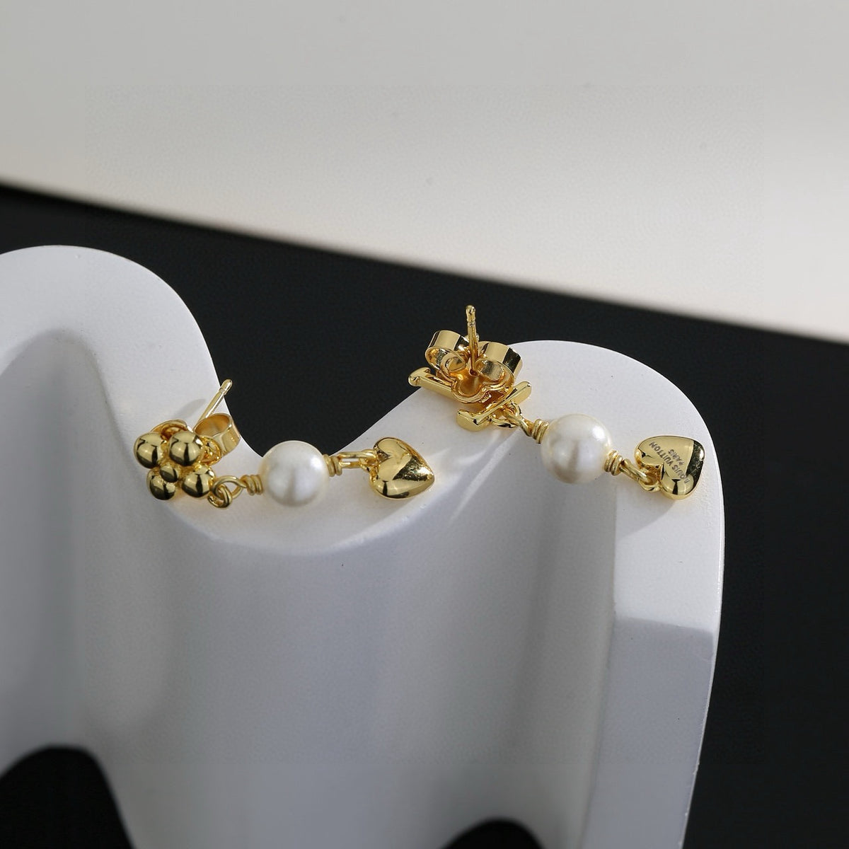 minimalist Stud Earrings for women - alternate angle view 5